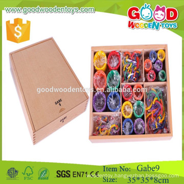 GABE 9 wooden circle toys froebel gifts preschool gabe educational toy for child